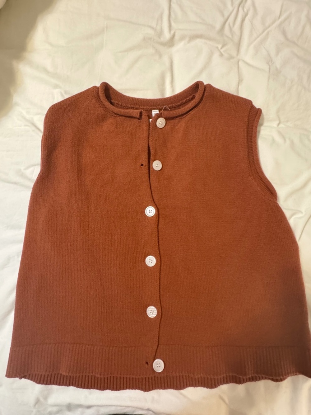 Button-front sweater vest